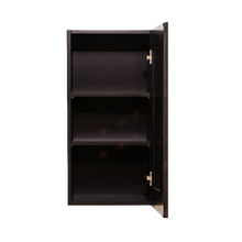Load image into Gallery viewer, Anchester Espresso Wall Cabinet 1 Door 2 Adjustable Shelves 30-inch Height