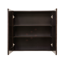 Load image into Gallery viewer, Anchester Espresso Wall Cabinet 2 Doors 2 Adjustable Shelves With 30-inch Height