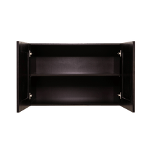 Load image into Gallery viewer, Anchester Espresso Wall Cabinet 2 Doors 1 Adjustable Shelf 24inch Depth