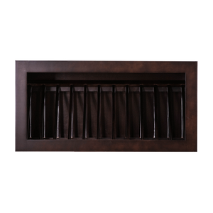 Anchester Espresso Wall Dish Holder Cabinet