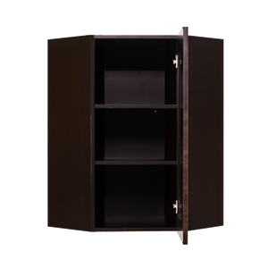 Anchester Espresso Wall Diagonal Corner 1 Door 2 Adjustable Shelves
