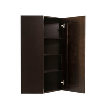 Load image into Gallery viewer, Anchester Espresso Wall Diagonal Corner 1 Door 3 Adjustable Shelves