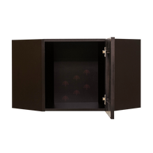 Load image into Gallery viewer, Anchester Espresso Wall Mullion Door Diagonal Corner Cabinet 1 Door No Shelf Glass Not Included