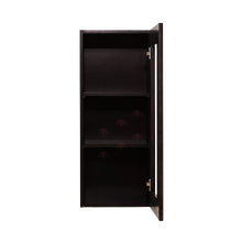 Load image into Gallery viewer, Anchester Espresso Wall Mullion Door Cabinet 1 Door 2 Adjustable Shelves Glass Not Included
