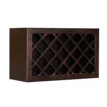 Load image into Gallery viewer, Anchester Espresso Wall Wine Rack Cabinet