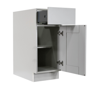 Anchester Gray Base Cabinet 1 Drawer 1 Door 1 Adjustable Shelf