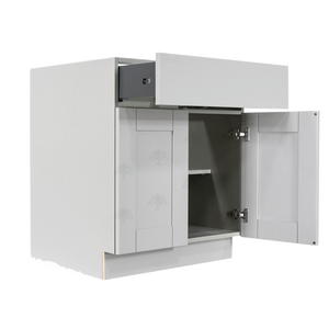 Anchester Gray Base Cabinet 1 Drawer 2 Doors 1 Adjustable Shelf