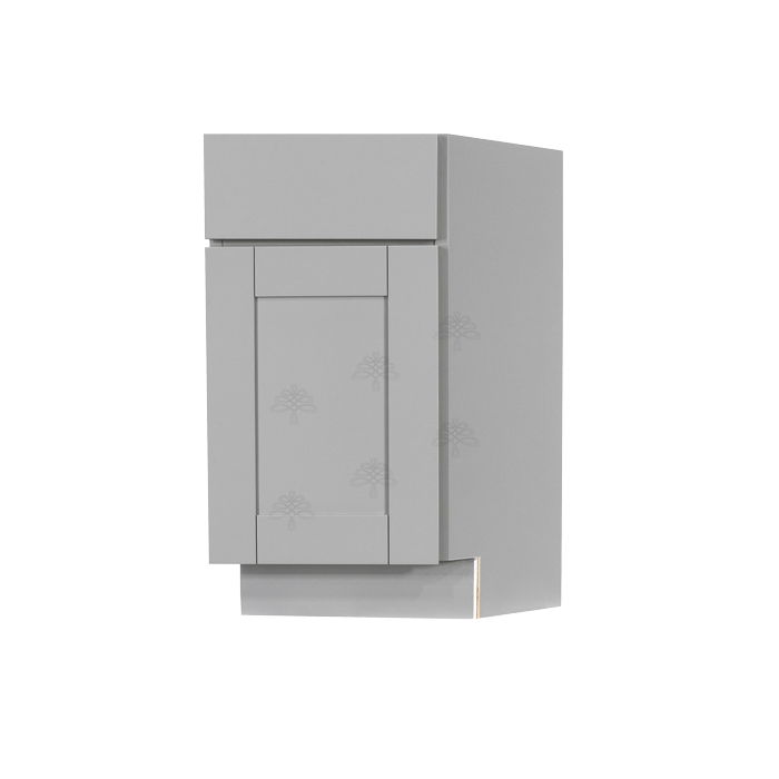 Anchester Gray Base End Angle Cabinet 1 Fake Drawer 1 Door Adjustable Shelf (Right)
