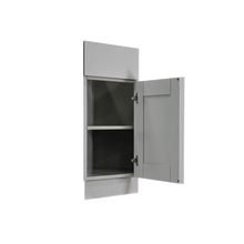 Load image into Gallery viewer, Anchester Gray Base End Angle Cabinet 1 Fake Drawer 1 Door Adjustable Shelf (Right)