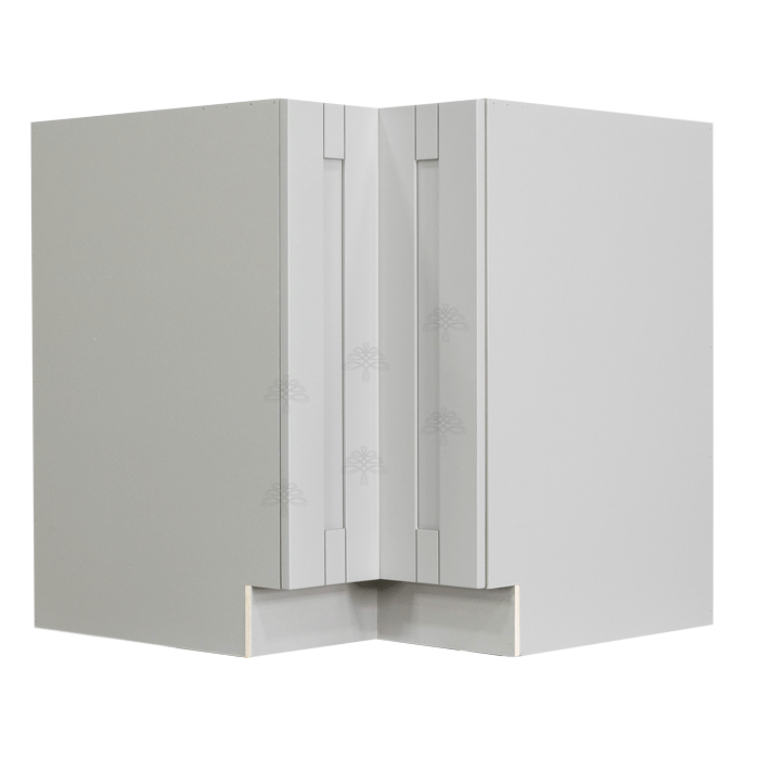 Anchester Gray Lazy Susan Base Cabinet 2 Full Height Folding Doors
