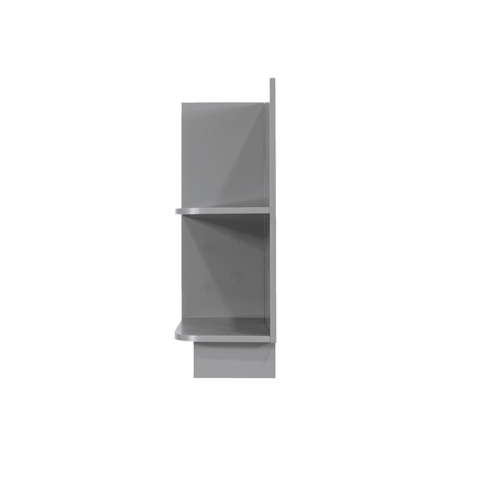 Anchester Gray Base Open End Shelf 12 inch No Door 1 Fixed Shelf (Left)