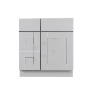 Anchester Gray Vanity Sink Base Cabinet 1 Dummy Drawer 1 Door (Left)