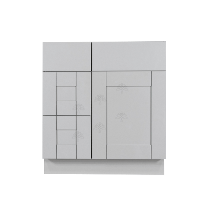 Anchester Gray Vanity Sink Base Cabinet 1 Dummy Drawer 1 Door (Left)