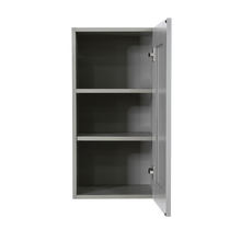 Load image into Gallery viewer, Anchester Gray Wall Cabinet 1 Door 2 Adjustable Shelves 30-inch Height