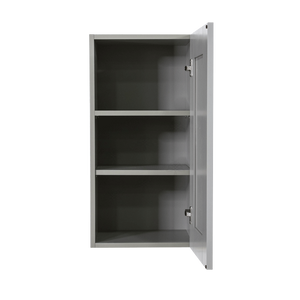 Anchester Gray Wall Cabinet 1 Door 2 Adjustable Shelves 30-inch Height