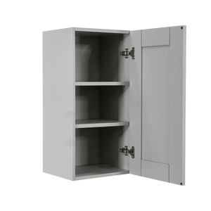 Anchester Gray Wall Cabinet 1 Door 2 Adjustable Shelves 30-inch Height