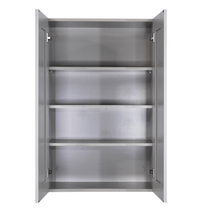 Load image into Gallery viewer, Anchester Gray Wall Cabinet 2 Doors 3 Adjustable Shelves