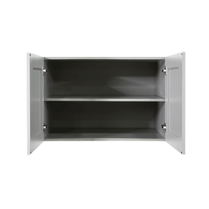 Anchester Gray Wall Cabinet 2 Doors 1 Adjustable Shelf 24inch Depth