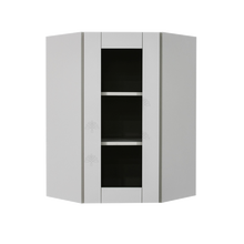 Load image into Gallery viewer, Anchester Gray Wall Diagonal Corner 1 Door 2 Adjustable Shelves