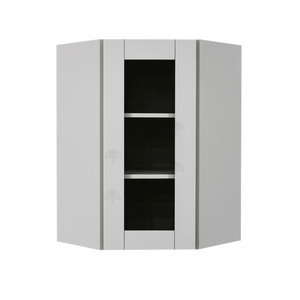 Anchester Gray Wall Diagonal Corner 1 Door 2 Adjustable Shelves