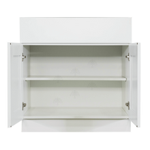 Load image into Gallery viewer, Anchester White Base Cabinet 2 Drawers 2 Doors 1 Adjustable Shelf