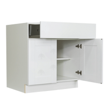 Load image into Gallery viewer, Anchester White Base Cabinet 2 Drawers 2 Doors 1 Adjustable Shelf