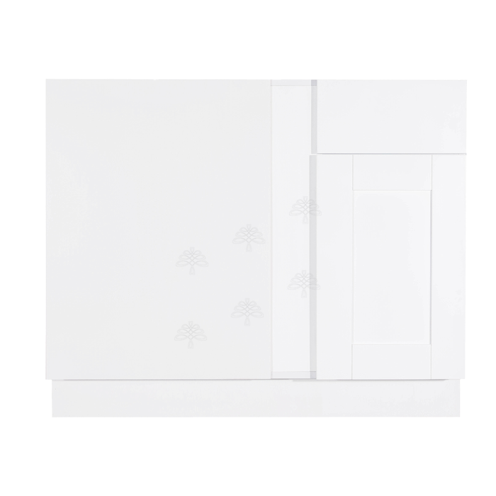 Anchester White Base Blind Corner Cabinet 1 Drawer 1 Door