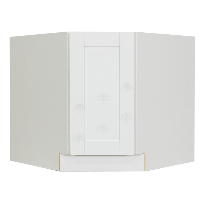 Anchester White Base Diagonal Cabinet 1 Door 1 Adjustable Shelf