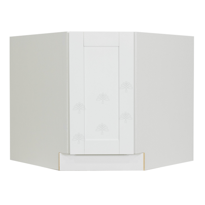 Anchester White Base Diagonal Cabinet 1 Door 1 Adjustable Shelf