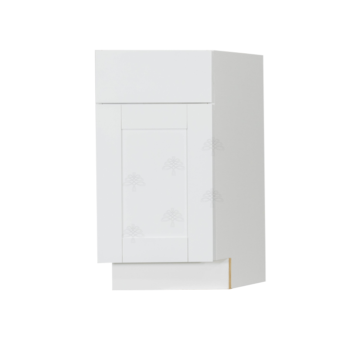 Anchester White Base End Angle Cabinet 1 Fake Drawer 1 Door Adjustable Shelf (Right)