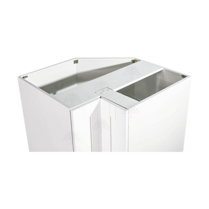 Anchester White Lazy Susan Base Cabinet 2 Full Height Folding Doors