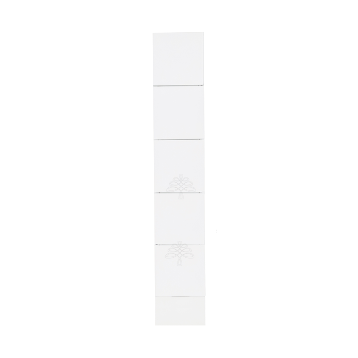 Anchester White Base Spice Drawer(No Slides), 5 Spice Drawers