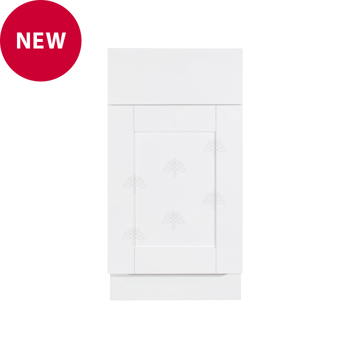 Anchester Series White Shaker Basket Cabinet
