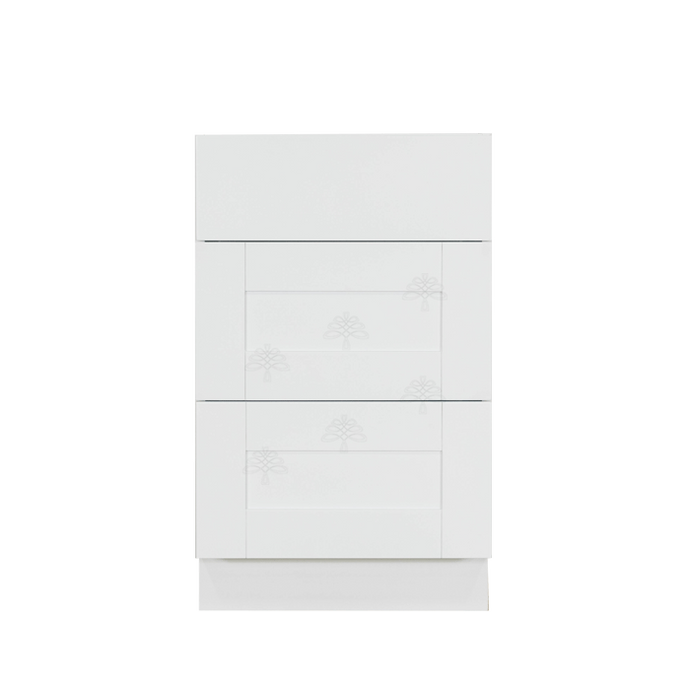 Anchester White Base Drawer Cabinet 3 Drawers
