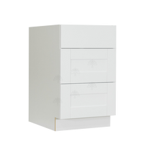 Load image into Gallery viewer, Anchester White Base Drawer Cabinet 3 Drawers