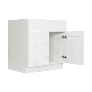Anchester White Sink Base Cabinet 2 Dummy Drawer 2 Doors
