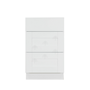 Anchester White Vanity Drawer Base Cabinet 3 Drawers