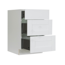 Load image into Gallery viewer, Anchester White Vanity Drawer Base Cabinet 3 Drawers