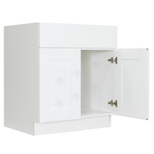 Load image into Gallery viewer, Anchester White Vanity Sink Base Cabinet 1 Dummy Drawer 2 Doors