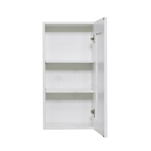 Anchester White Wall Cabinet 1 Door 2 Adjustable Shelves