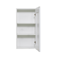 Load image into Gallery viewer, Anchester White Wall Cabinet 1 Door 2 Adjustable Shelves 30-inch Height
