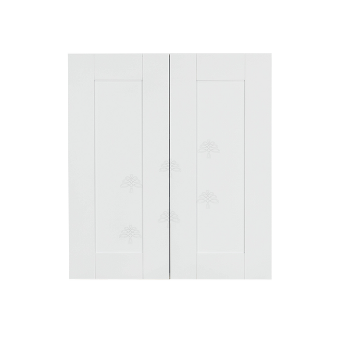 Anchester White Wall Cabinet 2 Doors 2 Adjustable Shelves With 30-inch Height