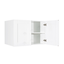 Load image into Gallery viewer, Anchester White Wall Cabinet 2 Doors 1 Adjustable Shelf 24inch Depth