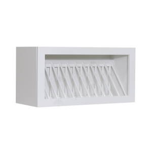 Anchester White Wall Dish Holder Cabinet