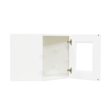 Load image into Gallery viewer, Anchester White Wall Mullion Door Diagonal Corner Cabinet 1 Door No Shelf Glass Not Included