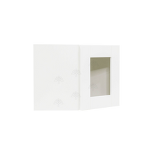 Load image into Gallery viewer, Anchester White Wall Mullion Door Diagonal Corner Cabinet 1 Door No Shelf Glass Not Included