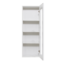 Load image into Gallery viewer, Anchester White Wall Mullion Door Cabinet 1 Door 3 Adjustable Shelves Glass Not Included