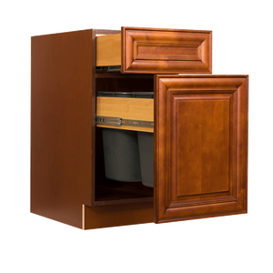 Cambridge Series Chestnut Finish Base Waste Basket Cabinet