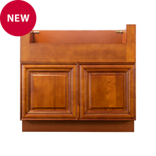 Load image into Gallery viewer, Cambridge Series Chestnut Finish Farm Sink Base Cabinet