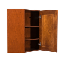 Load image into Gallery viewer, Cambridge Wall Diagonal Corner 1 Door 2 Adjustable Shelves